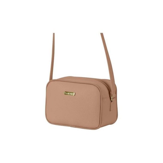 Bolsa Beira Rio Alça Transversal Napa - Nude
