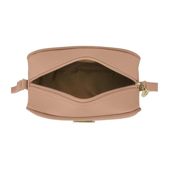 Bolsa Beira Rio Alça Transversal Napa - Nude