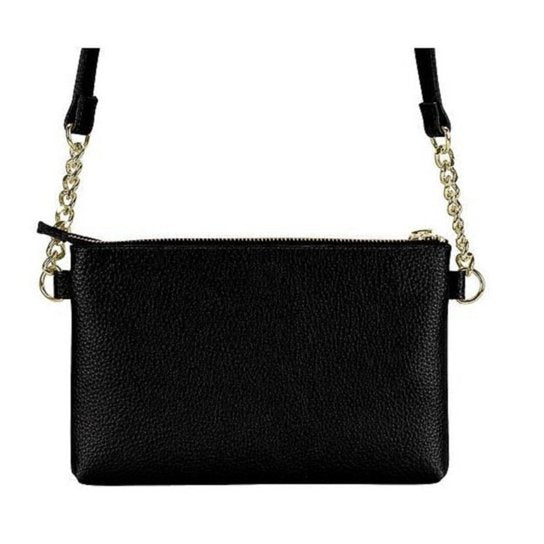 Bolsa Beira Rio Transversal Alça Corrente - Preto