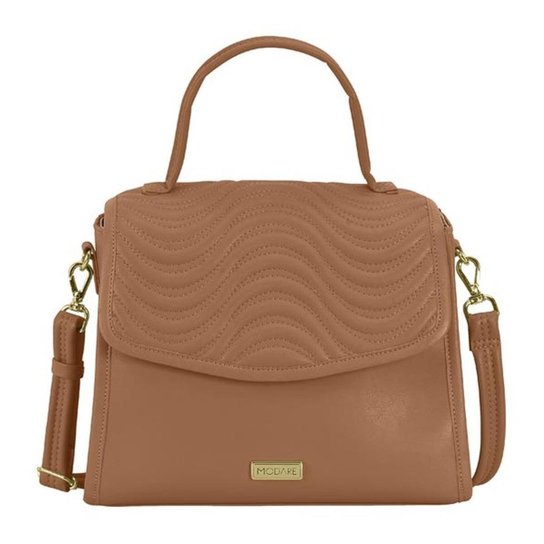 Bolsa Modare Matelasse Fecho Frontal Botões Transversal Caramelo Único - Caramelo