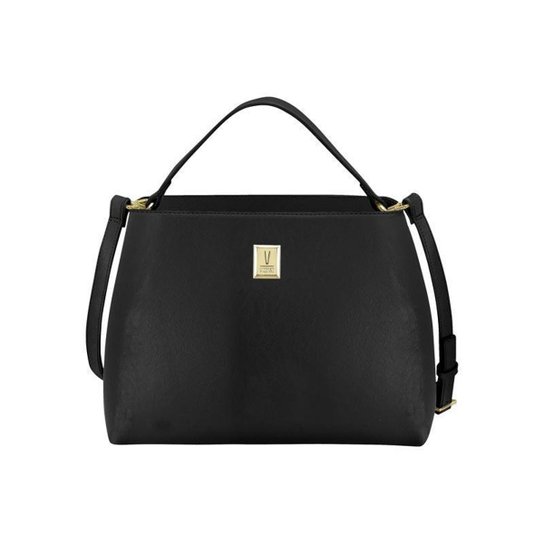 Bolsa Feminina Vizzano Duas Alças Transversal Original - Preto